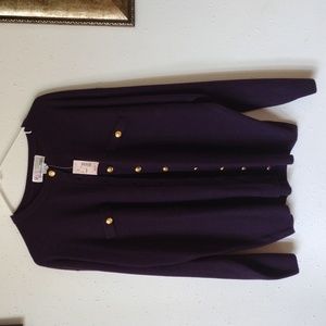 New with tags Milano purple cardigan